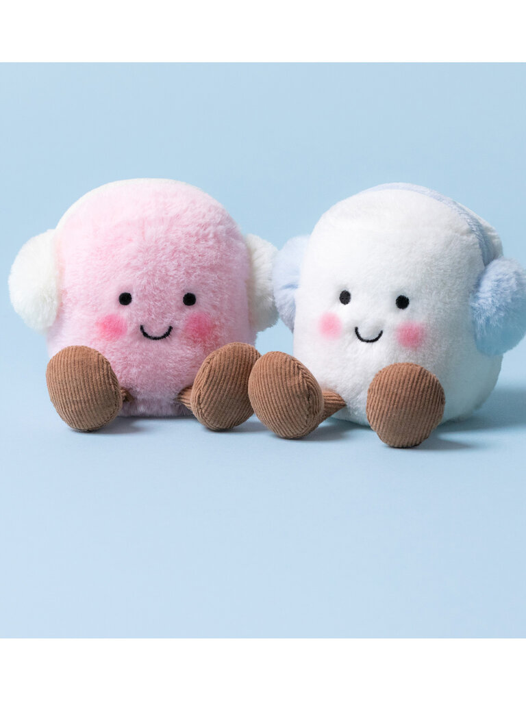 Jellycat Amuseables Toastie Pink and White Marshmallows