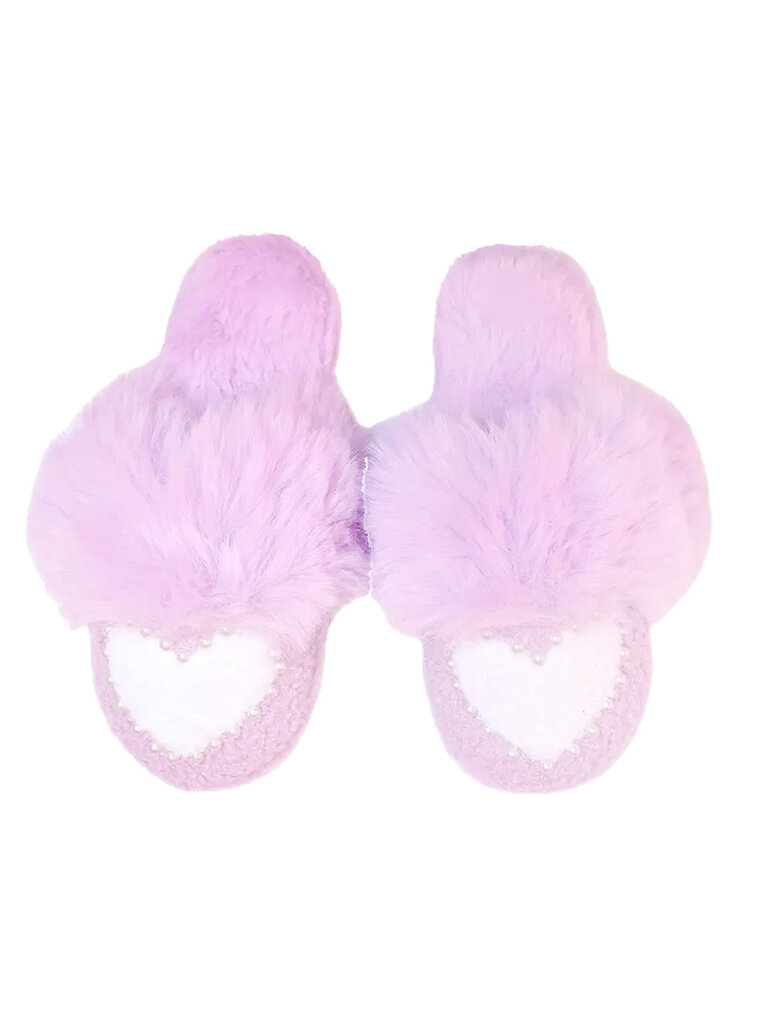 Pearl Heart Slippers