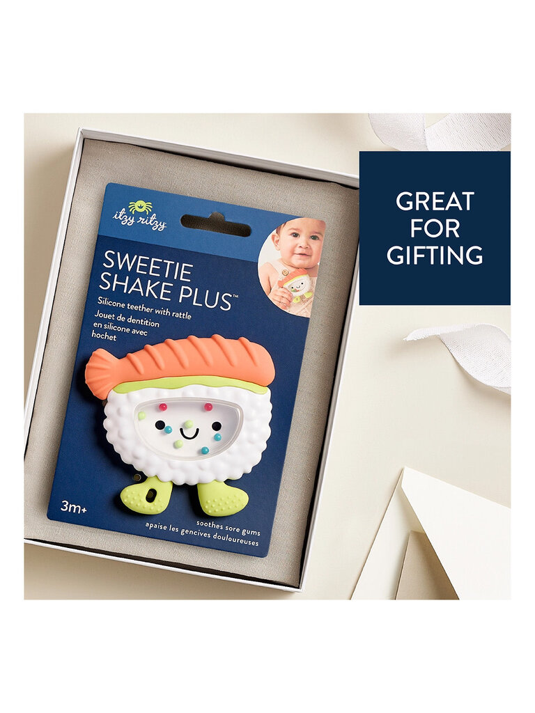 itzy ritzy Sushi Teething + Rattle Toy