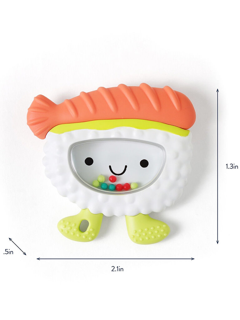 itzy ritzy Sushi Teething + Rattle Toy