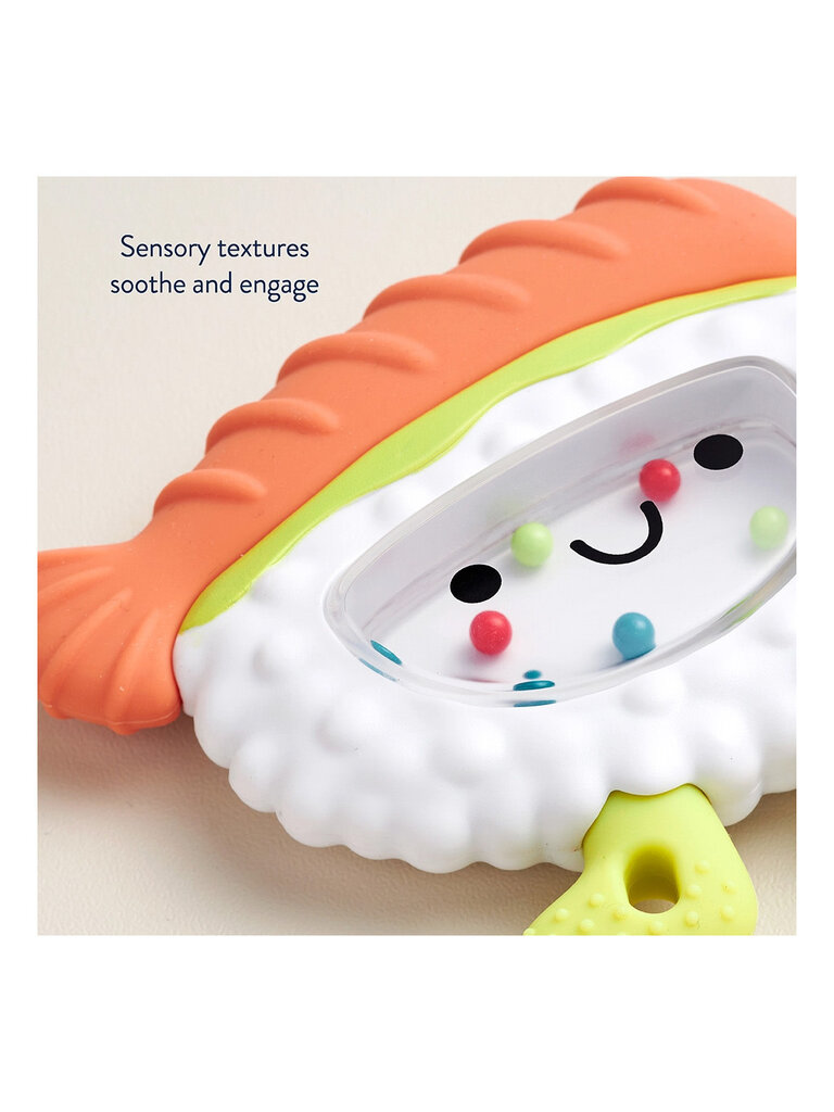 itzy ritzy Sushi Teething + Rattle Toy