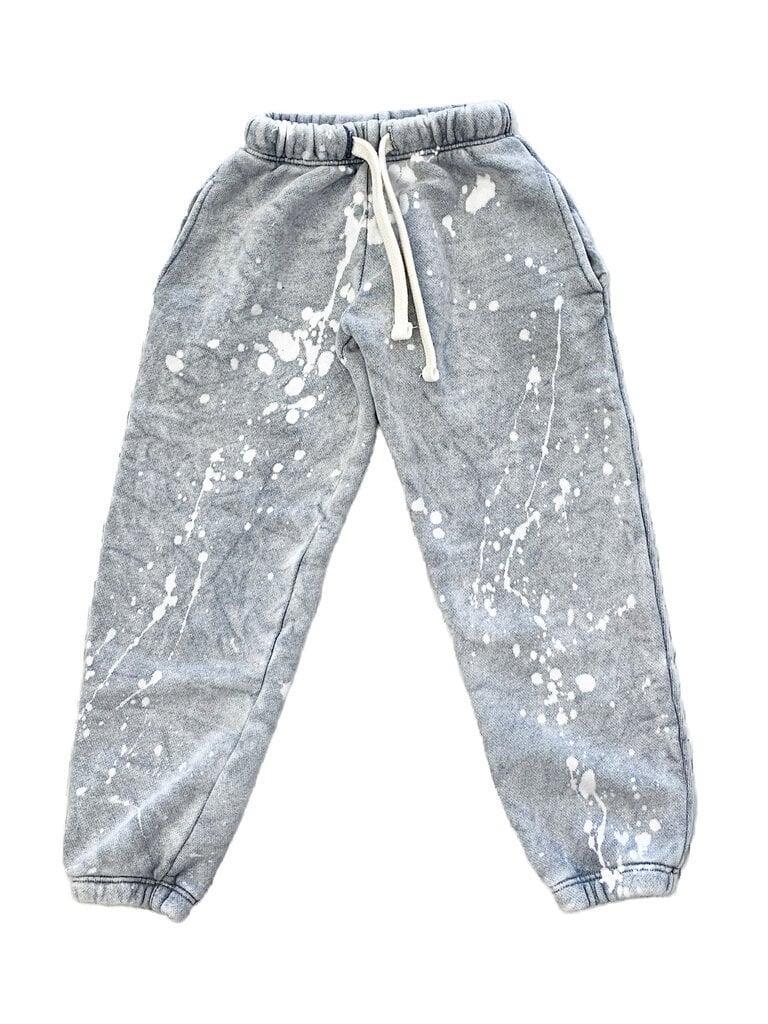 Californian Vintage Grey Paint Splatter Sweatpants