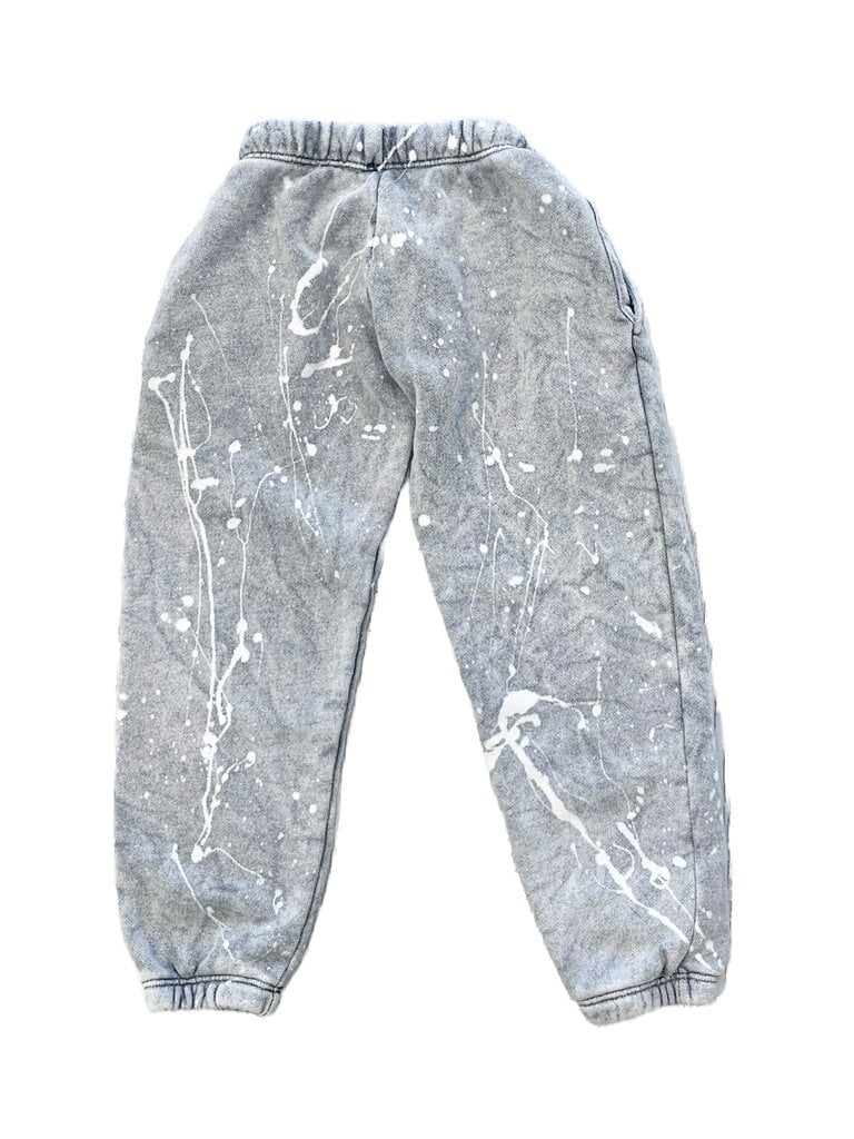 Californian Vintage Grey Paint Splatter Sweatpants
