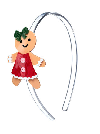 Lilies and Roses Gingerbread Girl Headband Lilies and Roses Gingerbread Girl Headband