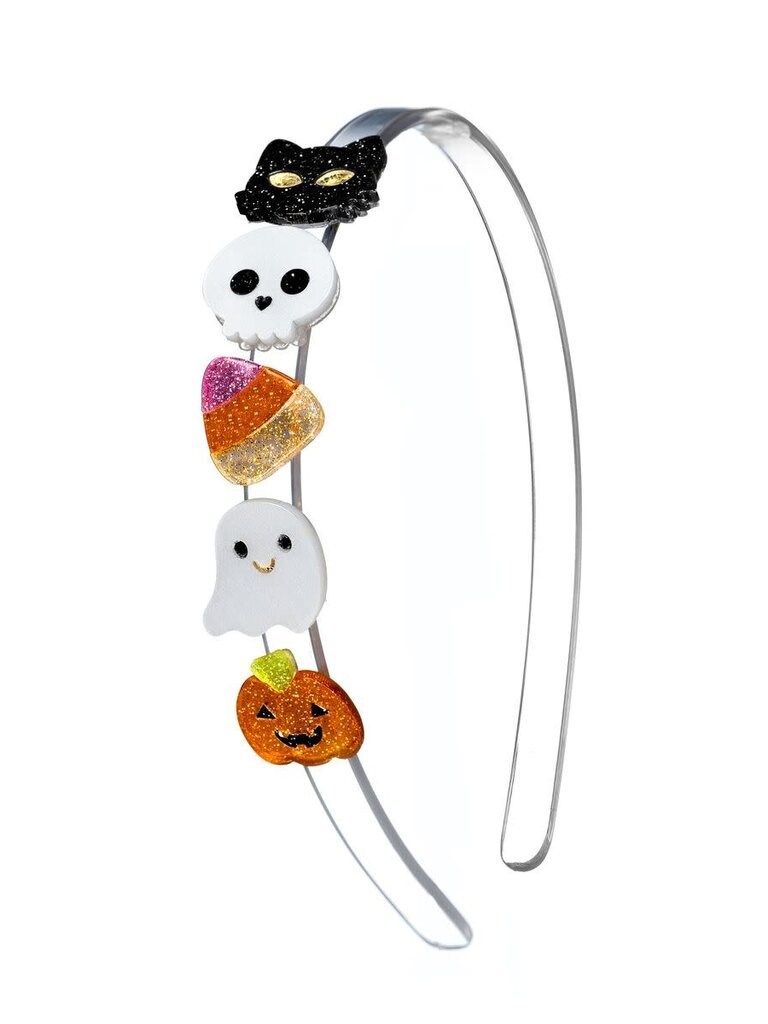 Lilies and Roses Skull Ghost Fun Headband