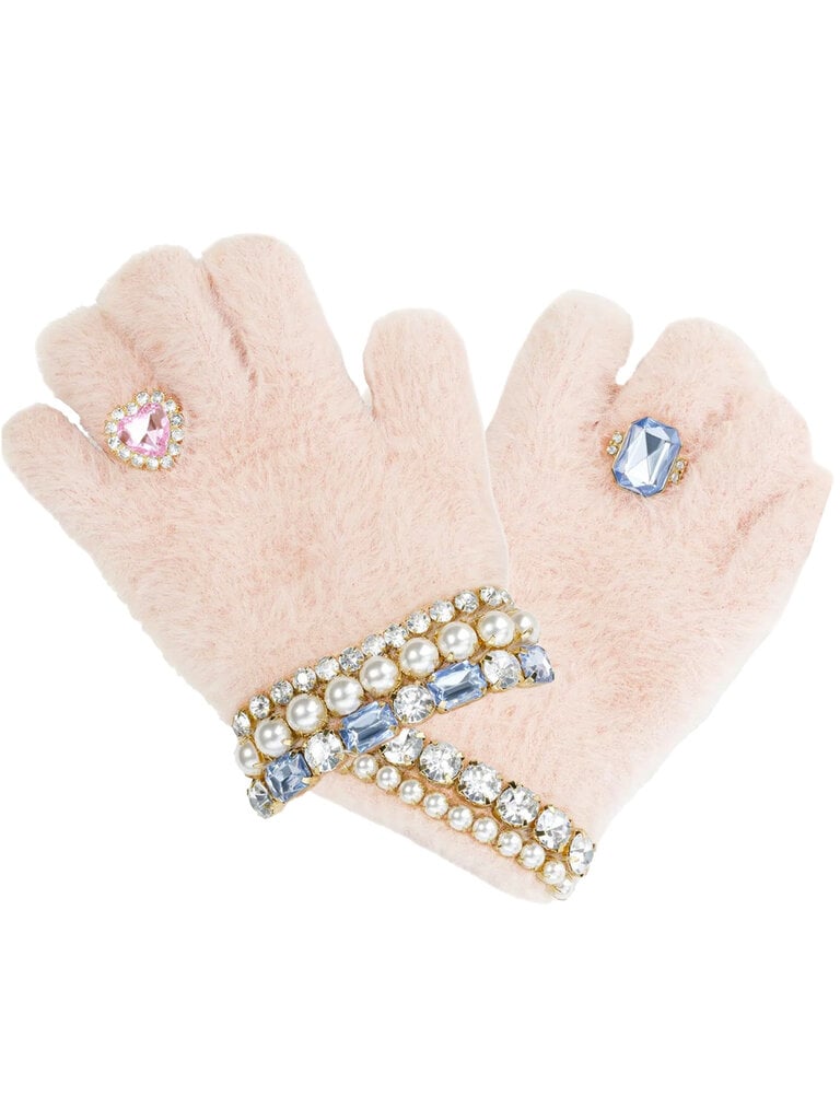 Super Smalls Cotton Candy Jeweled Gloves