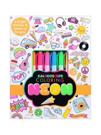 Neon Kaleidoscope Coloring