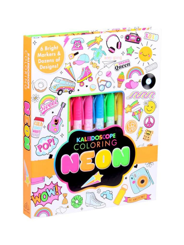 Neon Kaleidoscope Coloring