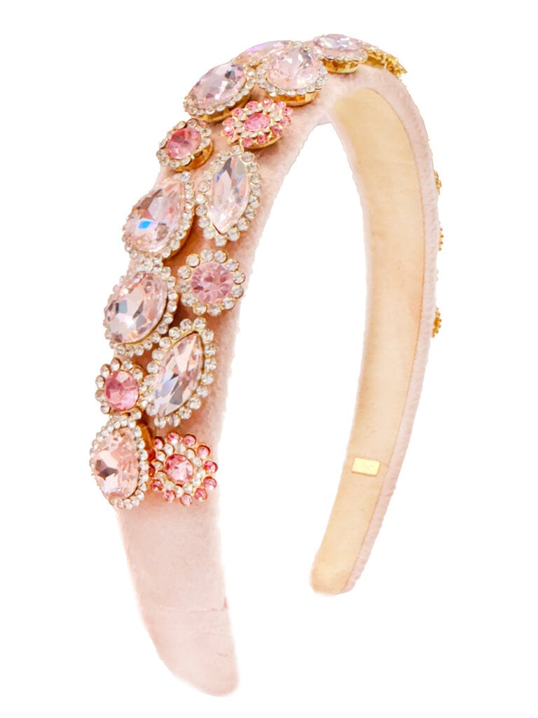 Bari Lynn Crystallized Multi Gem Padded Headband