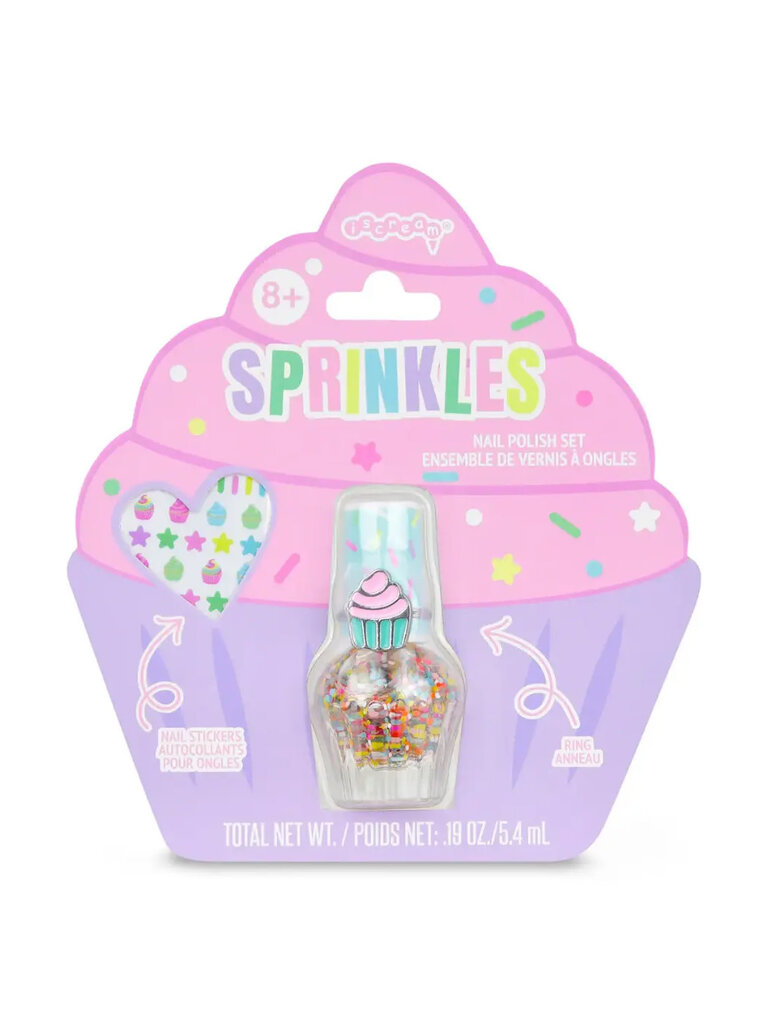 Iscream Sprinkles Nail Polish Ring Set