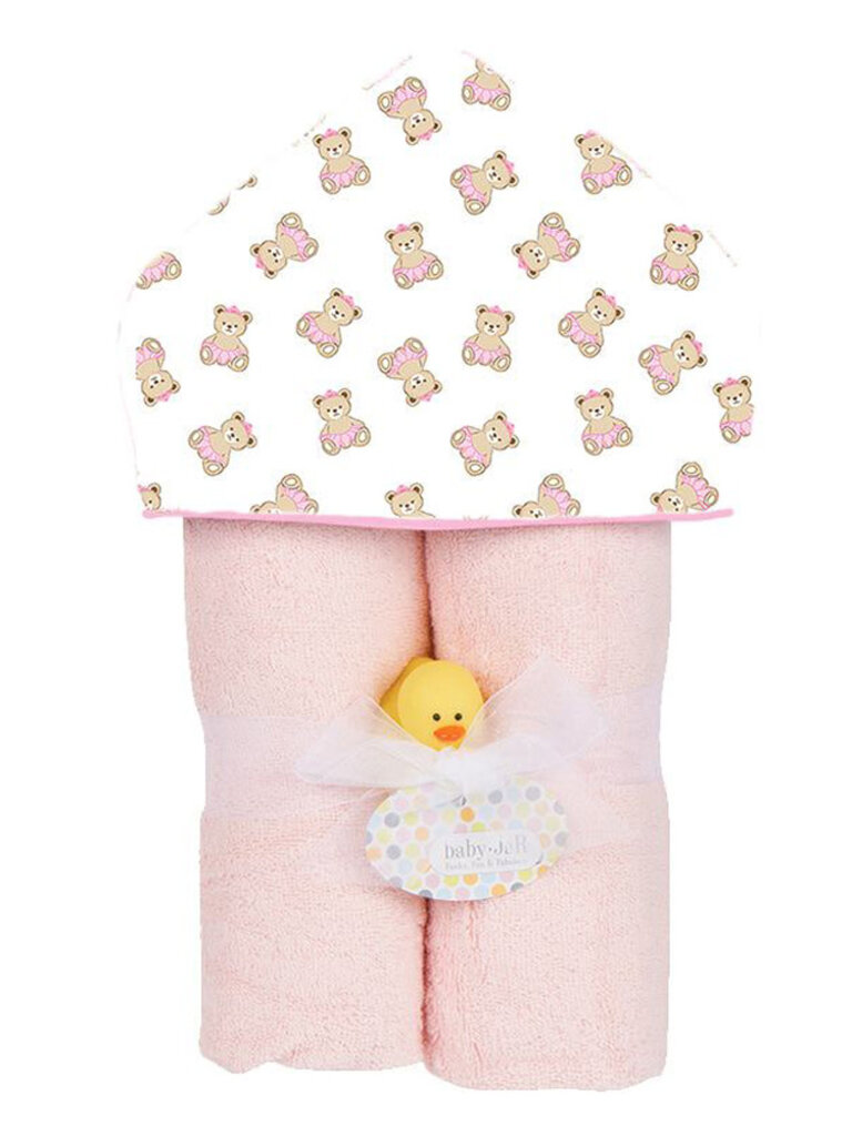 Baby Jar Deluxe Hooded Towel - Princess Teddy
