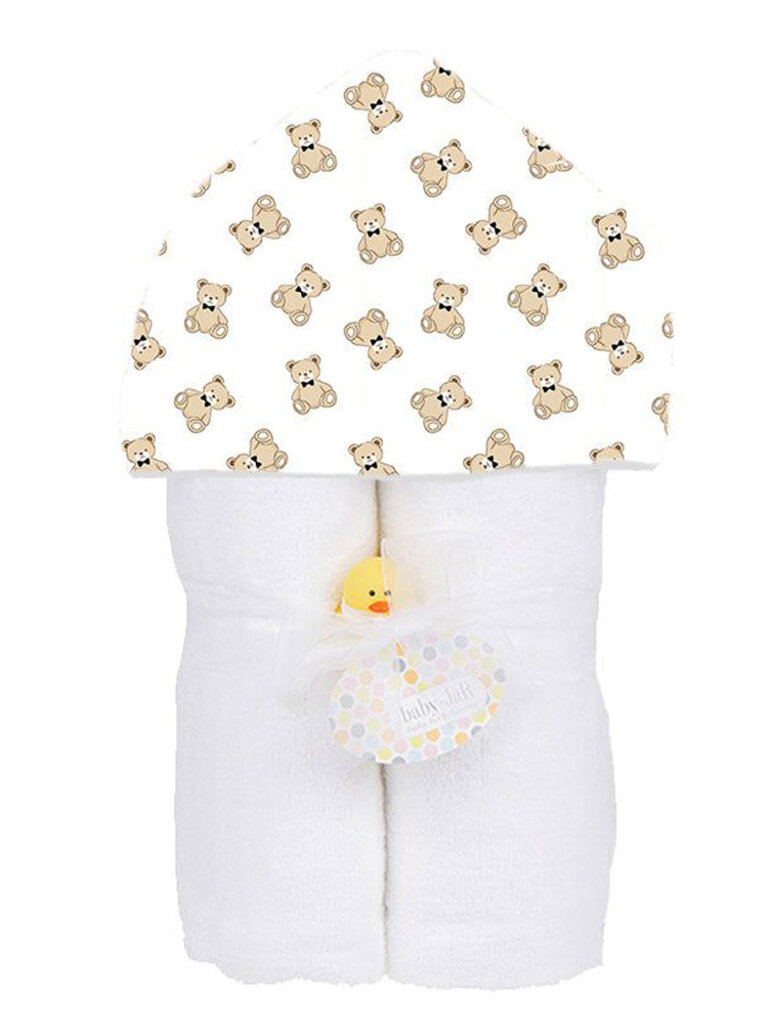 Baby Jar Deluxe Hooded Towel - Bowtie Teddy