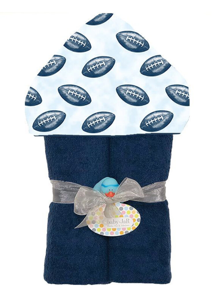 Baby Jar Deluxe Hooded Towel - Football