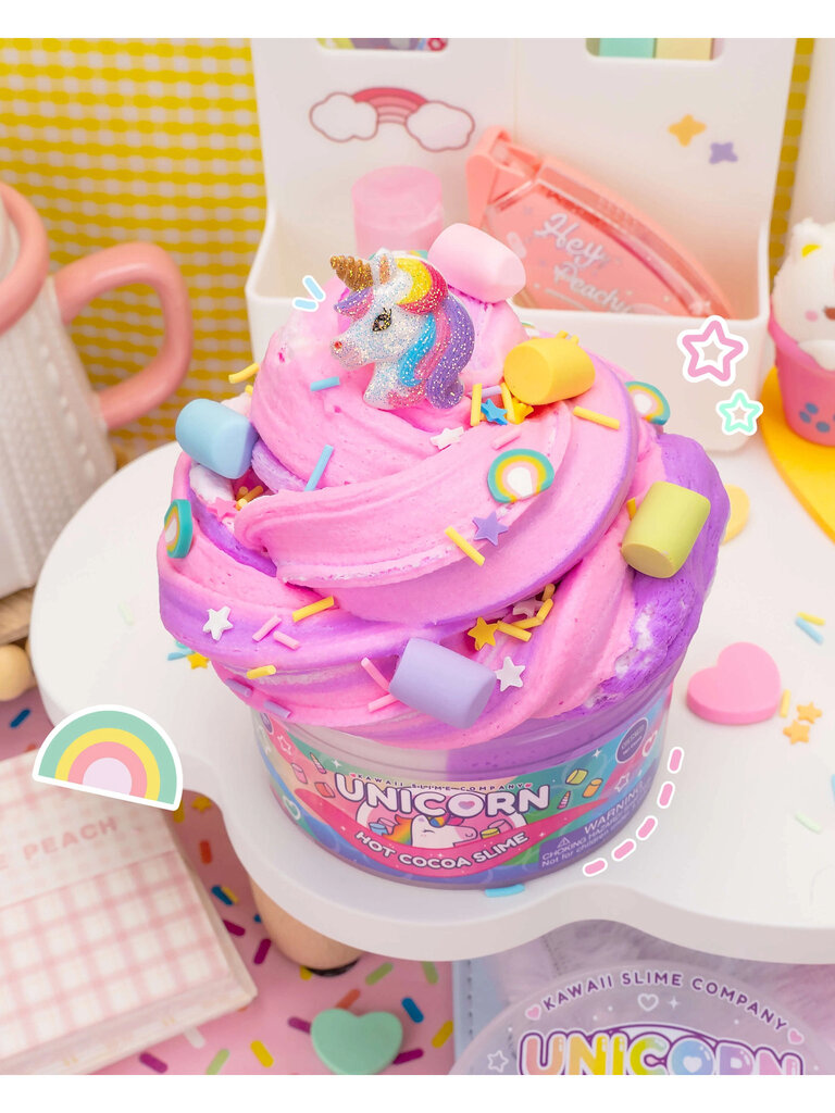 Kawaii Slime Unicorn Hot Cocoa Butter Slime