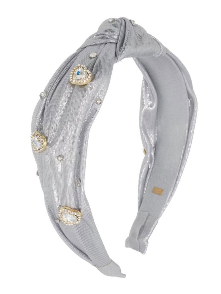 Bari Lynn Shimmer Jewel Heart Headband