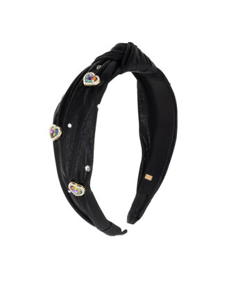 Bari Lynn Shimmer Jewel Heart Headband