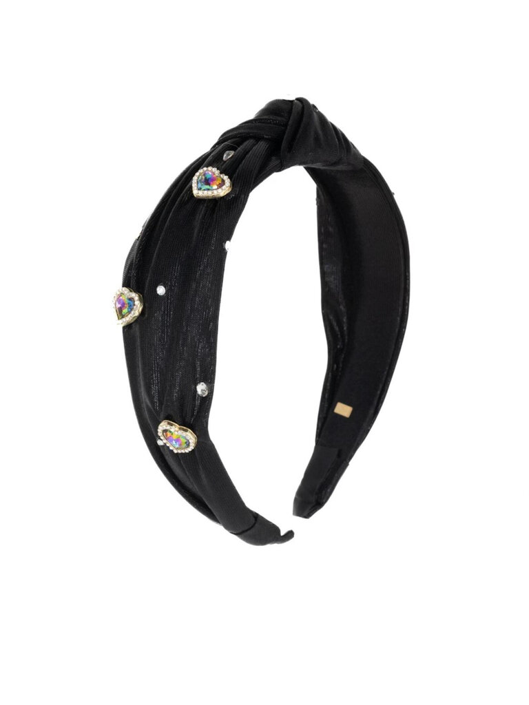 Bari Lynn Shimmer Jewel Heart Headband
