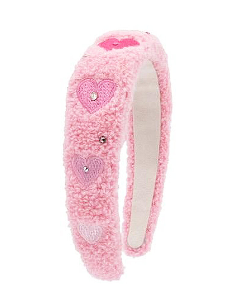 Bari Lynn Multi Heart Sherpa Headband
