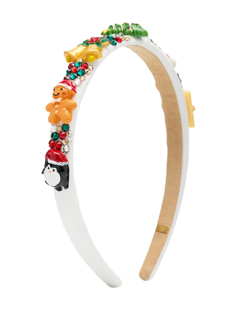 Bari Lynn Crystal Holiday Charm Thin Headband