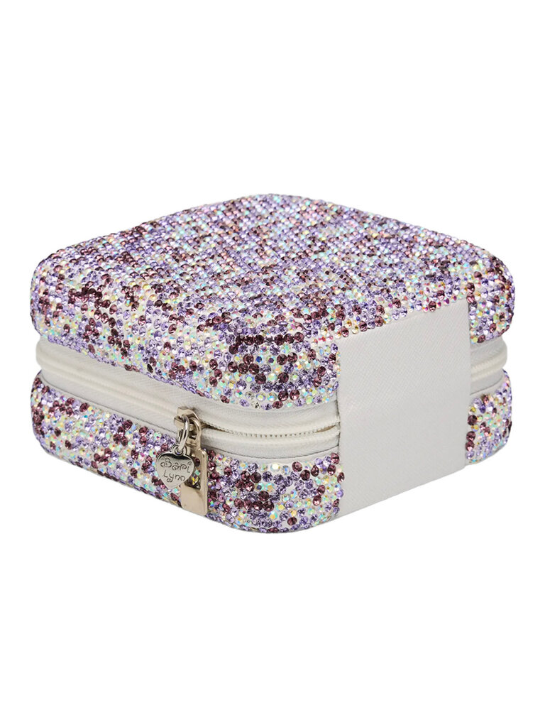 Bari Lynn Purple Crystal Jewelry Box Purple