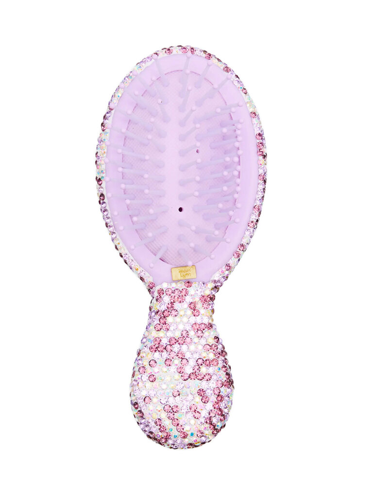 Bari Lynn Purple Crystal Embellished Brush