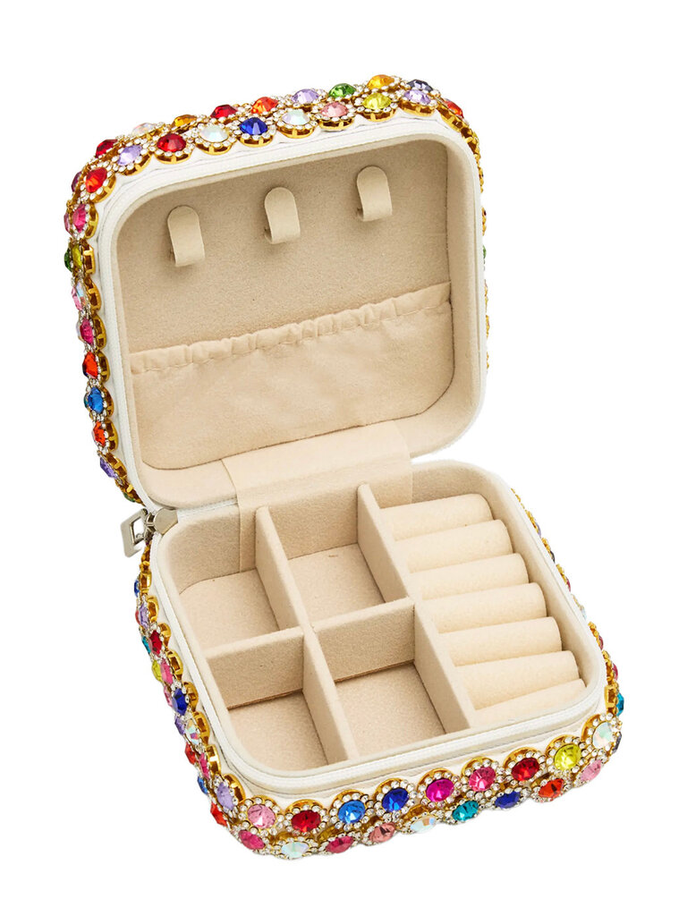 Bari Lynn Rainbow Crystal Jewelry Box