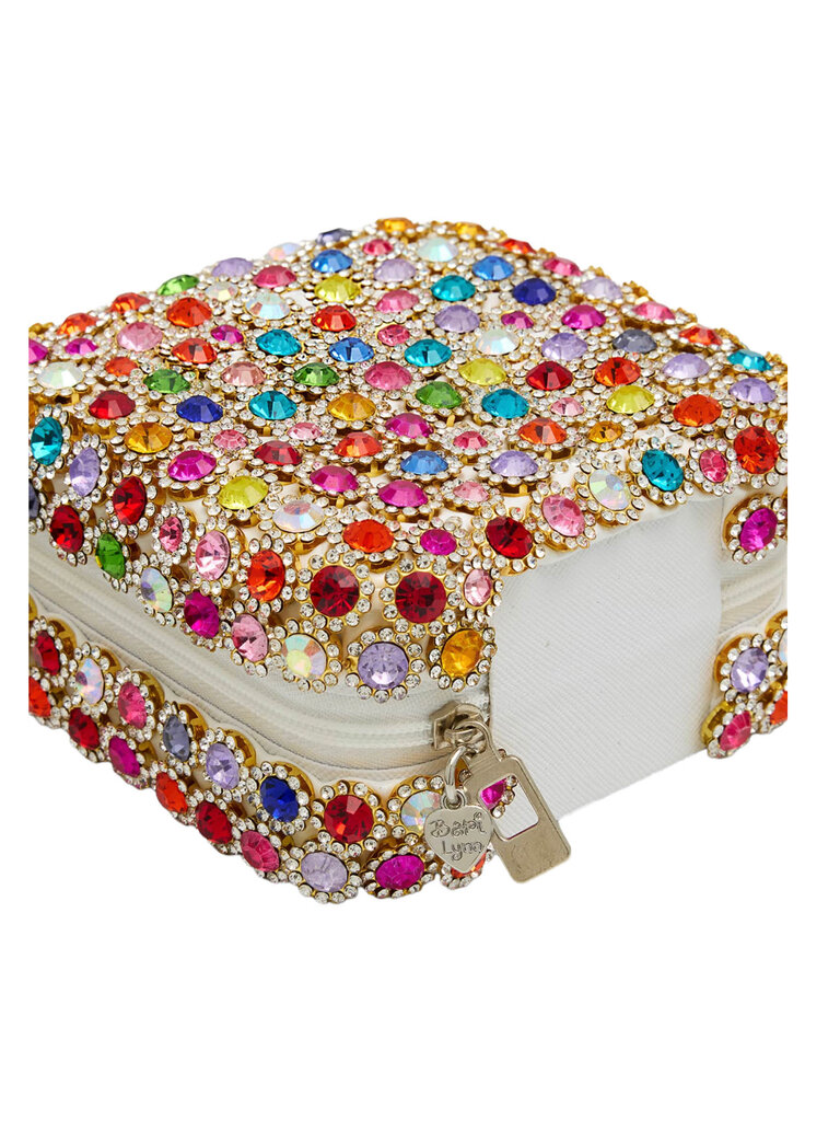 Bari Lynn Rainbow Crystal Jewelry Box