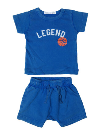 Baby Steps Legend Royal Blue Short Set