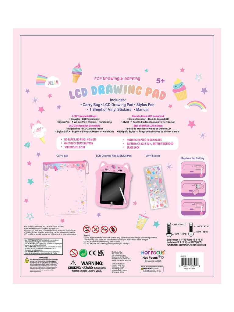 Hot Focus Sweets LCD Drawing Pad