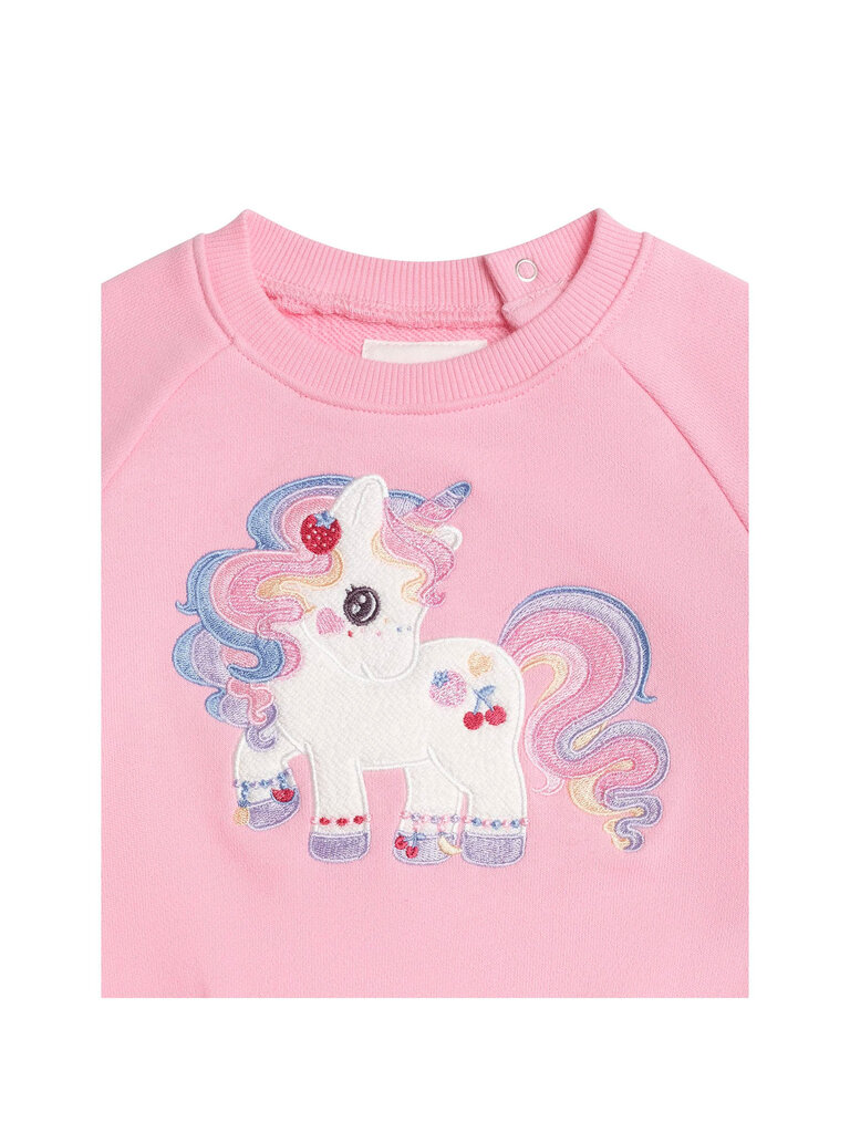 HUXBABY Tutti Frutti Unicorn Sweatshirt