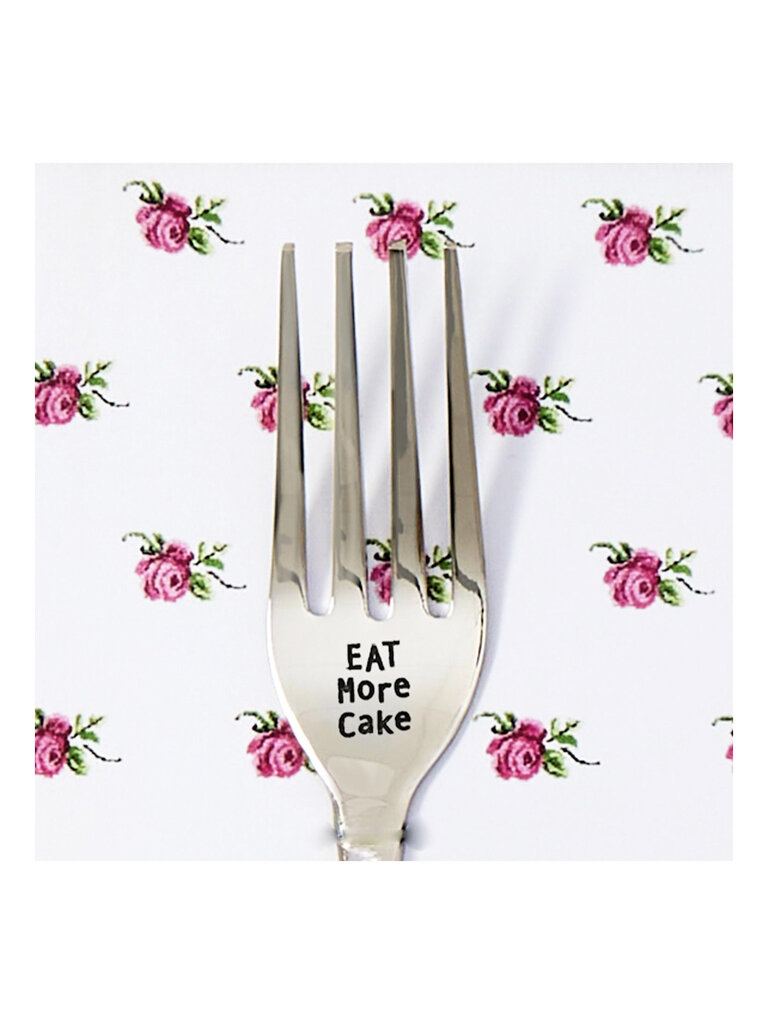 Engraved Saying Fork