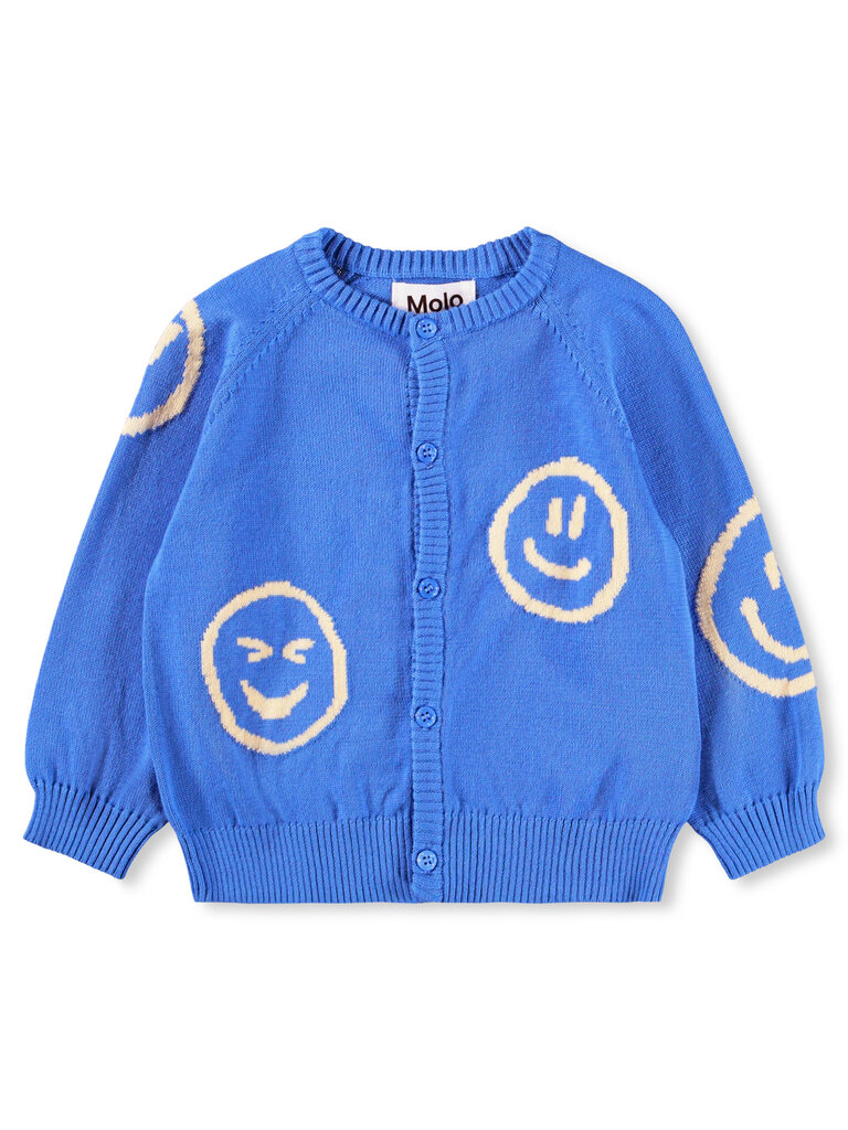 Molo Blue Tide Smiley Knit Set