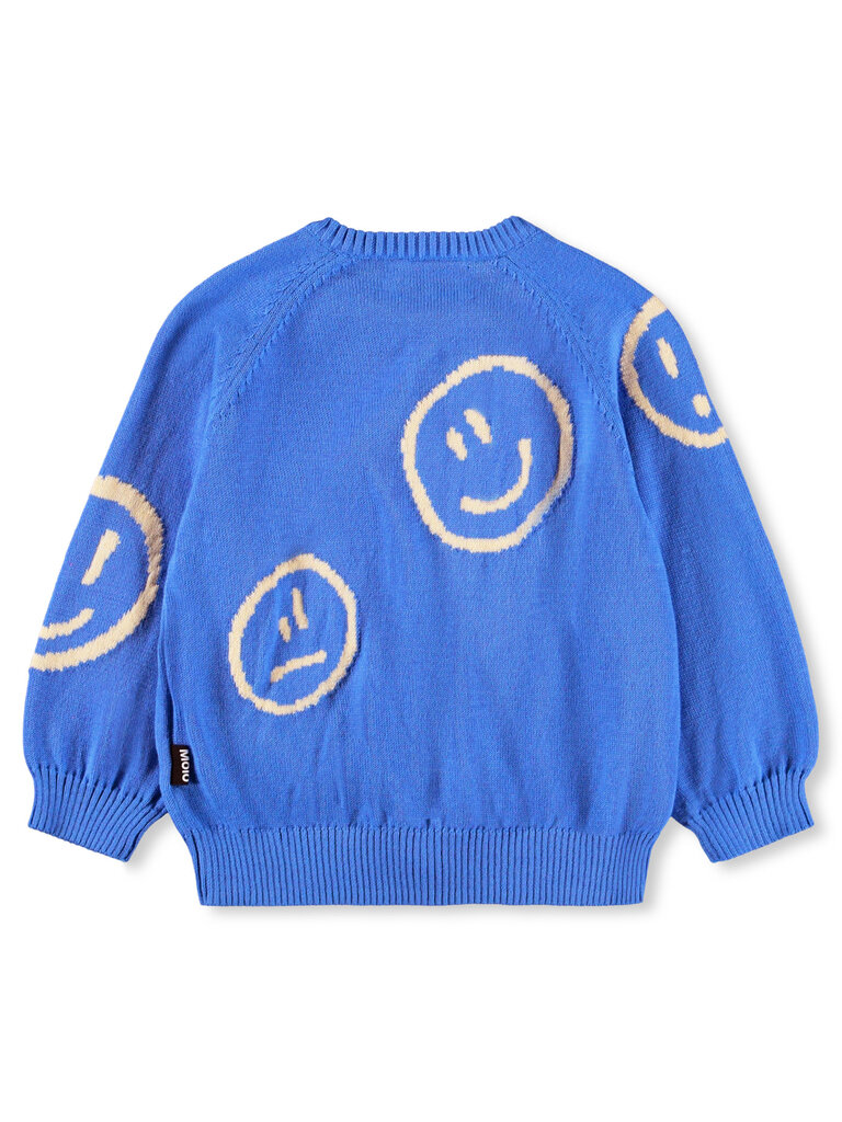 Molo Blue Tide Smiley Knit Set