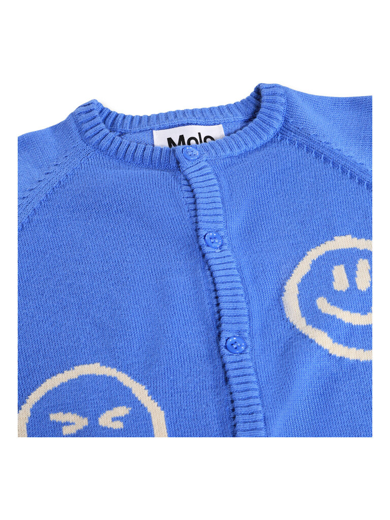 Molo Blue Tide Smiley Knit Set