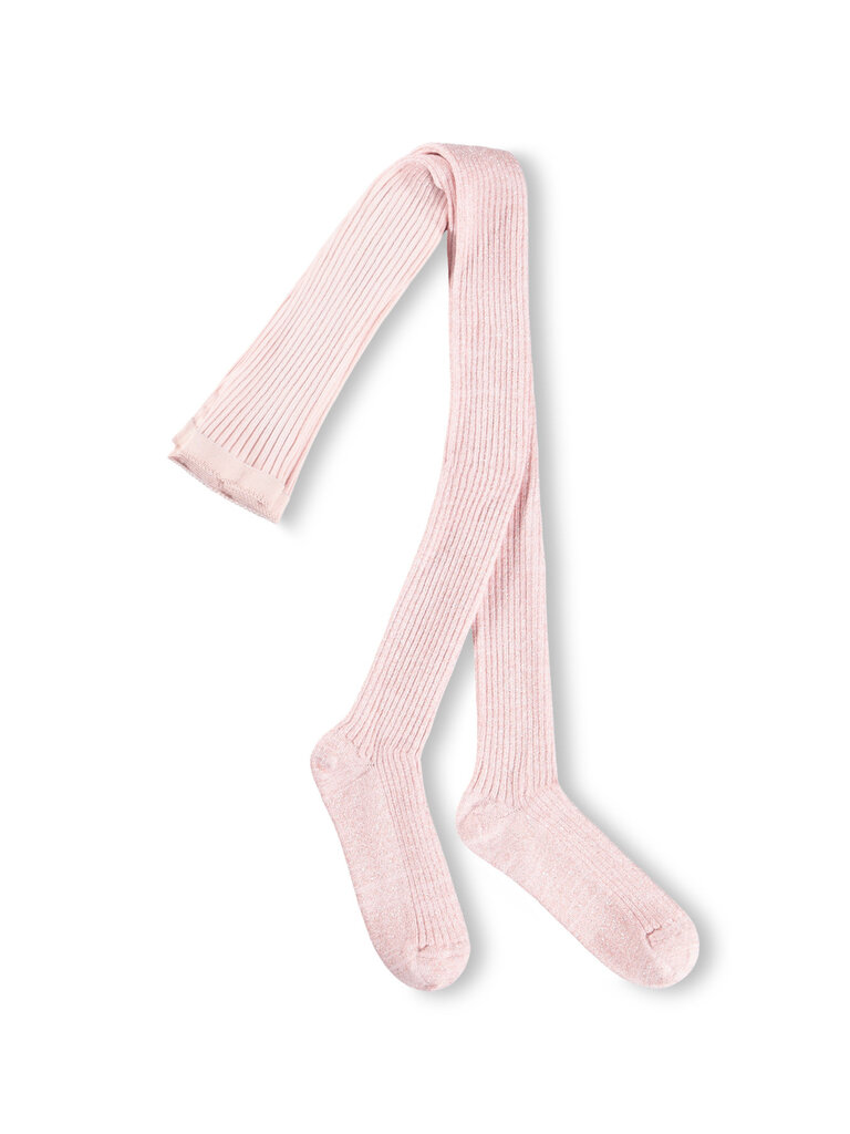 Molo Glitter Rib Tights - Cloud Pink