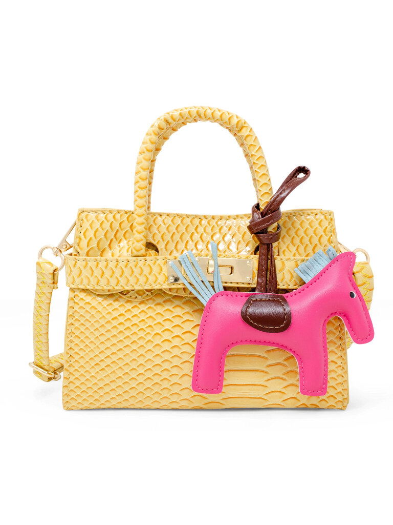Zomi Gems Vivid Crocodile Pony Handbag