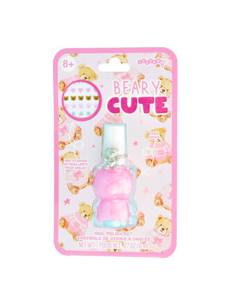 Iscream Beary Cute Nail Polish Ring Set