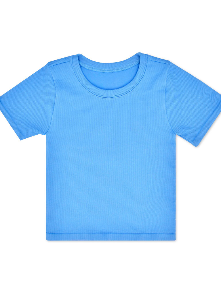 Iscream Bright Blue Ribbed Shirt