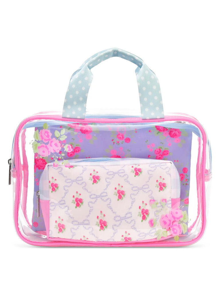 Iscream Ditsy Floral Cosmetic Bag Trio