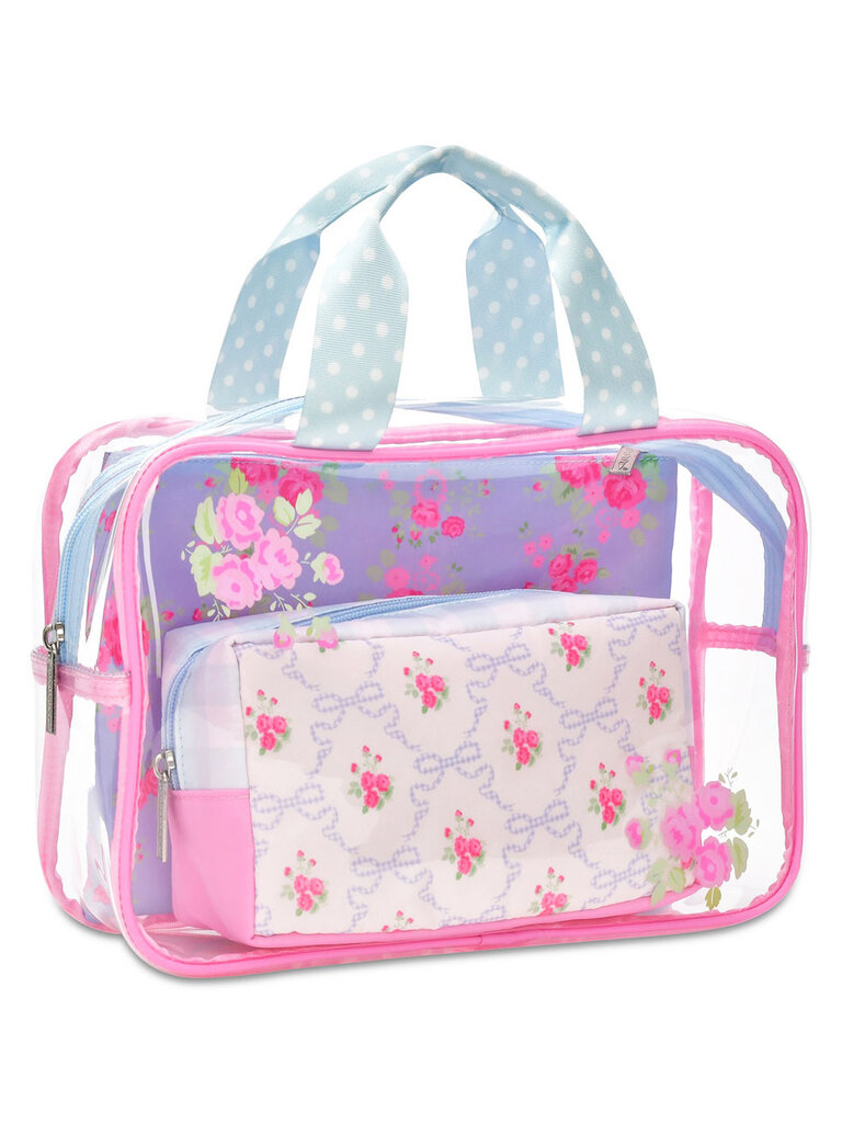 Iscream Ditsy Floral Cosmetic Bag Trio