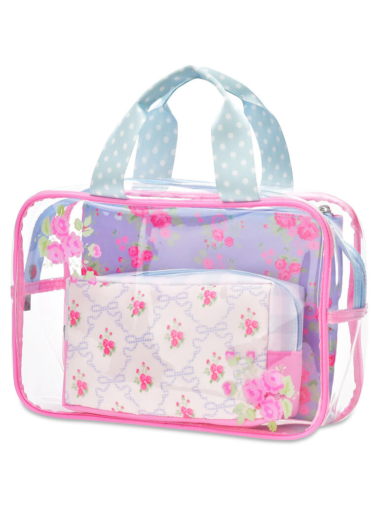 Iscream Ditsy Floral Cosmetic Bag Trio