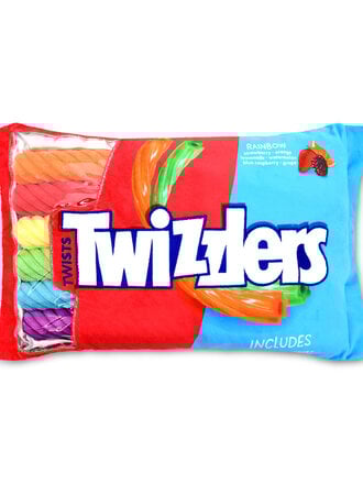 Iscream Rainbow Twizzlers Packaging Fleece Plush