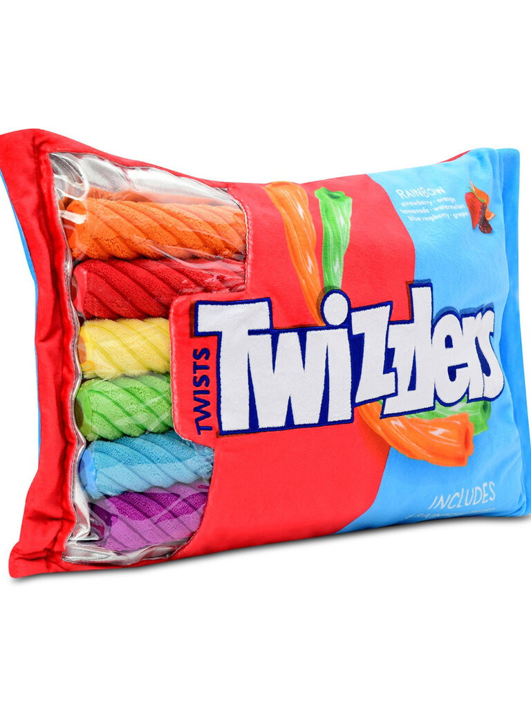 Iscream Rainbow Twizzlers Packaging Fleece Plush
