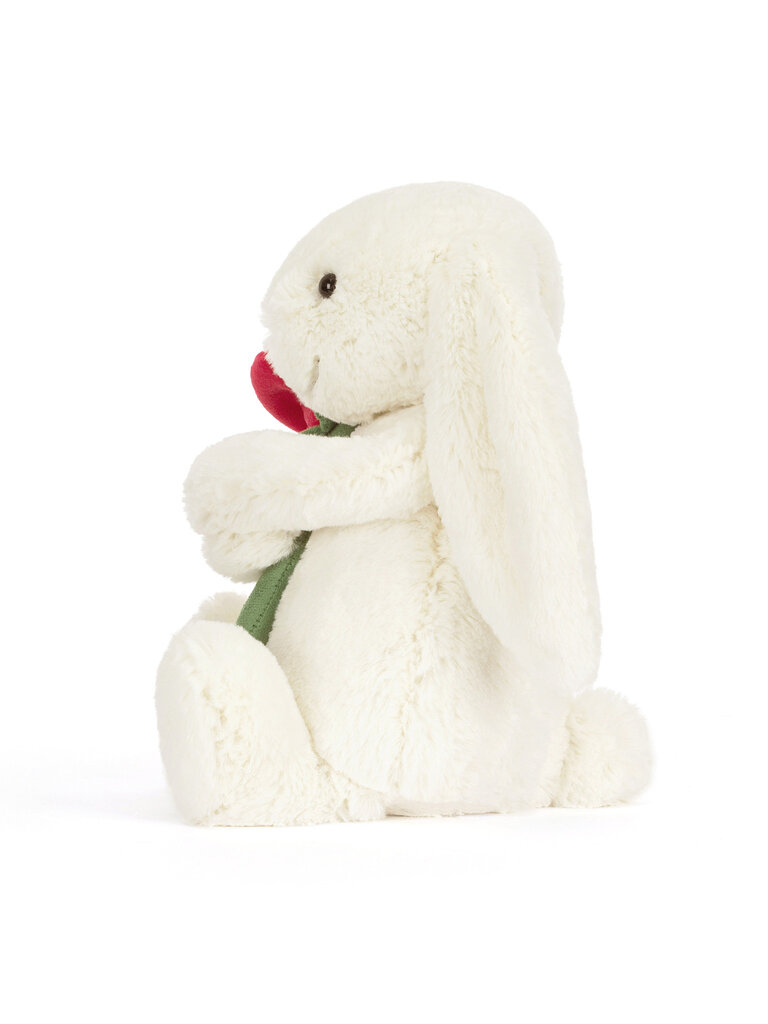 Jellycat Cream Bunny with Rose
