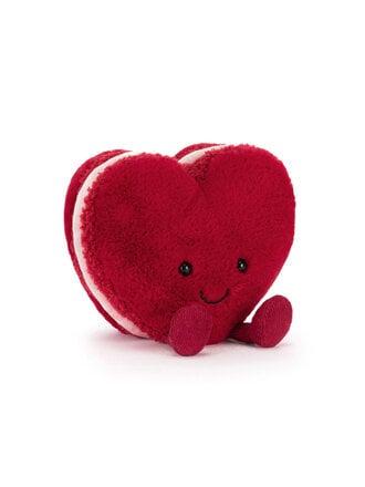Jellycat Amuseables Arlette Heart Macaron Red