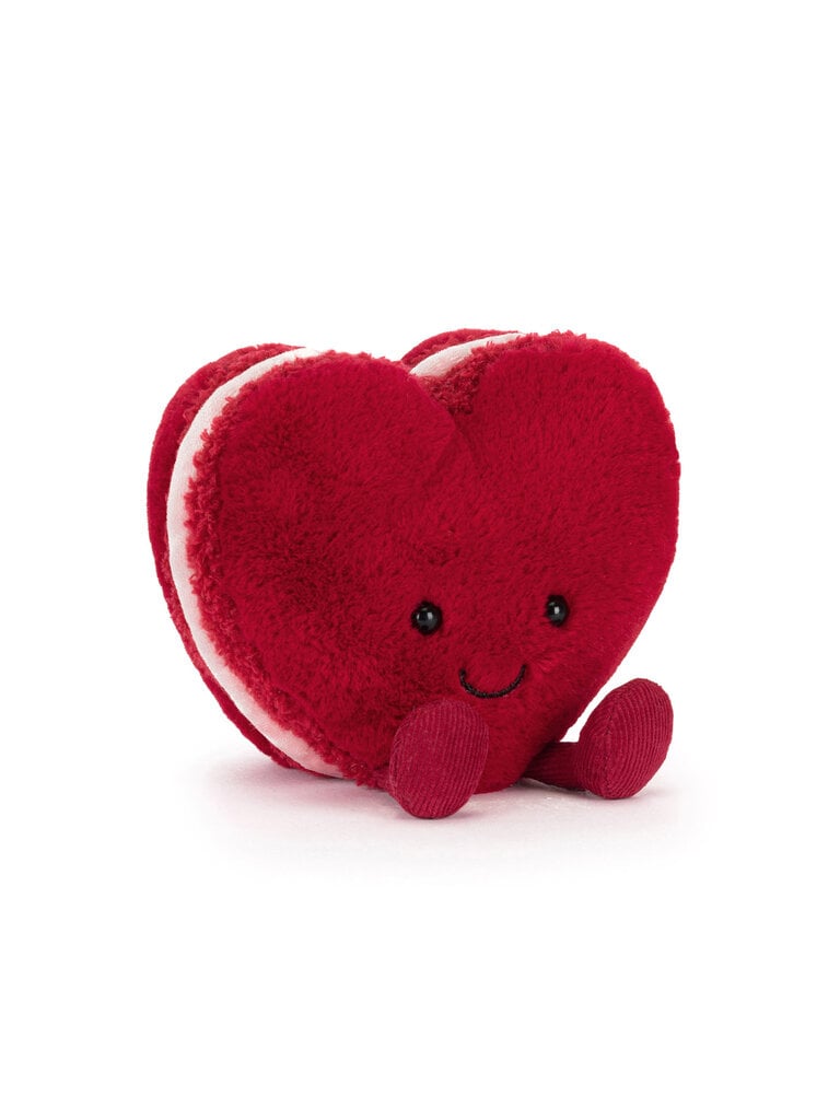 Jellycat Amuseables Arlette Heart Macaron Red