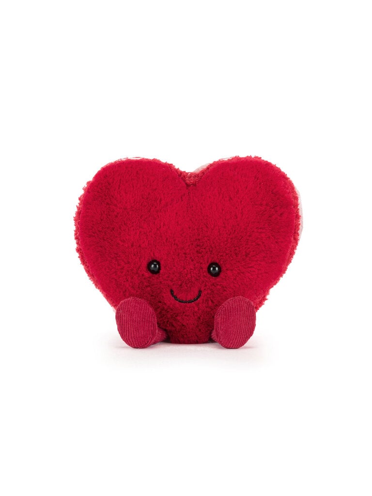 Jellycat Amuseables Arlette Heart Macaron Red