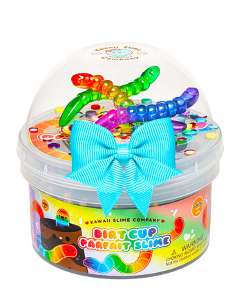 Kawaii Slime Dirt Cup Parfait Crunchy Slime