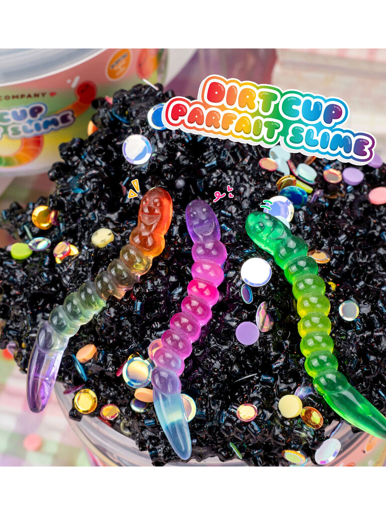 Kawaii Slime Dirt Cup Parfait Crunchy Slime