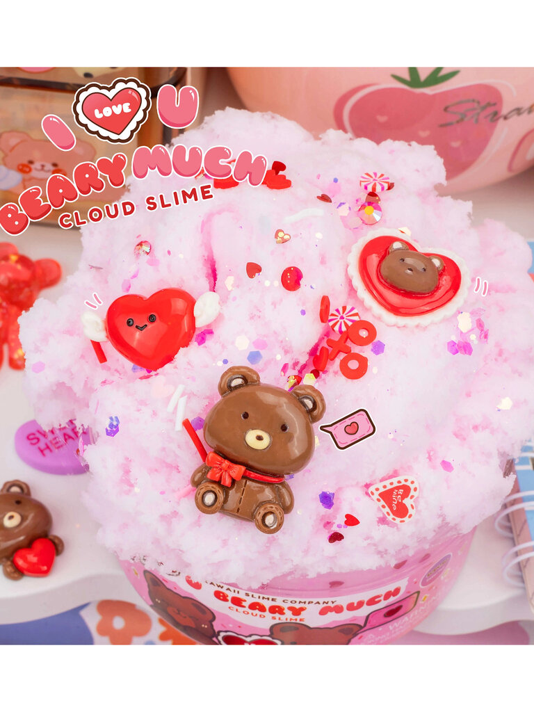 Kawaii Slime I Love You Beary Much Cloud Slime
